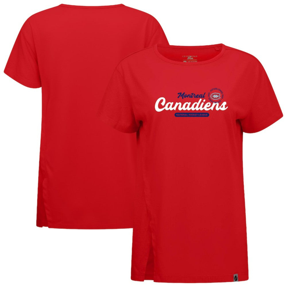 Montreal Canadiens Levelwear Women's Influx Monument T-Shirt