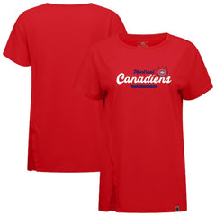 Montreal Canadiens Levelwear Women's Influx Monument T-Shirt