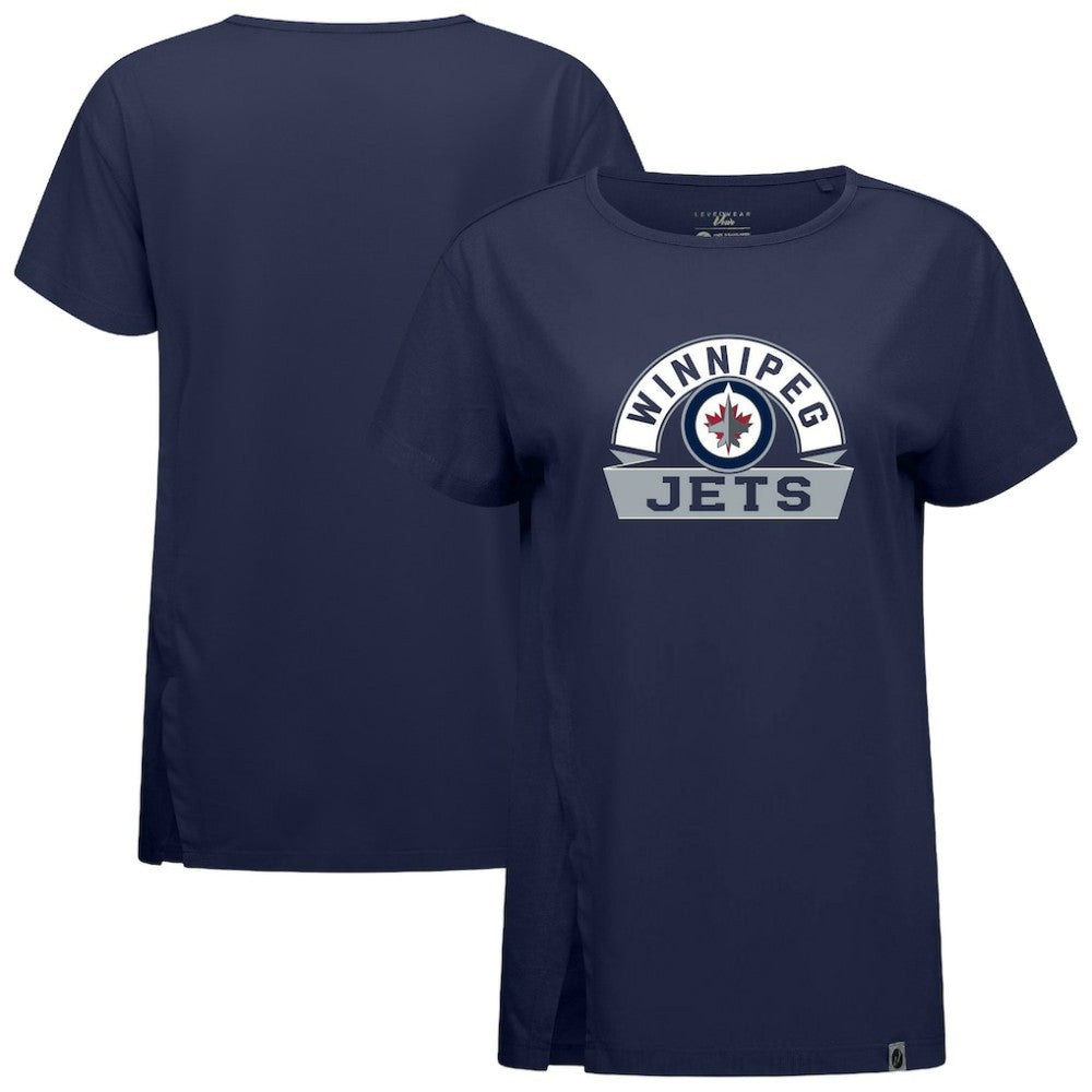Winnipeg Jets Levelwear Women's Influx Banner Arch T-Shirt