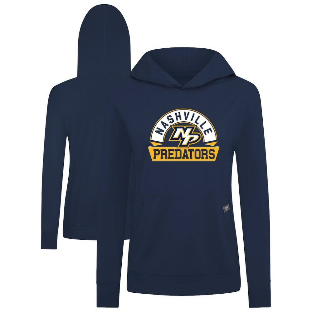 Nashville Predators Levelwear Women's Relay Banner Arch Pullover Hoodie