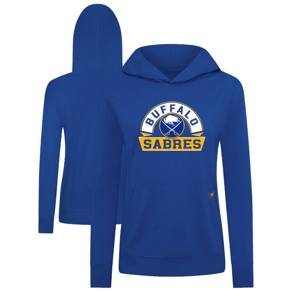 Buffalo Sabres Levelwear Women's Relay Banner Arch Pullover Hoodie