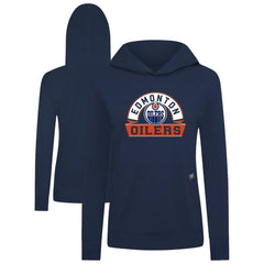 Edmonton Oilers Levelwear Women's Relay Banner Arch Pullover Hoodie