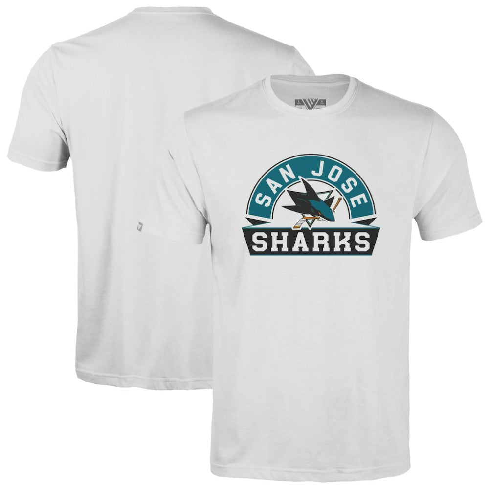 San Jose Sharks Levelwear Youth Little Richmond Banner Arch T-Shirt