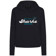 San Jose Sharks Levelwear Women's Sweet Monument Tri-Blend Cropped Pullover Hoodie