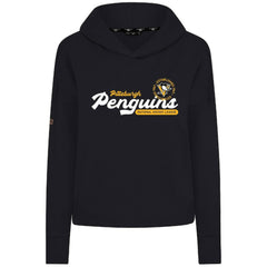 Pittsburgh Penguins Levelwear Women's Sweet Monument Tri-Blend Cropped Pullover Hoodie