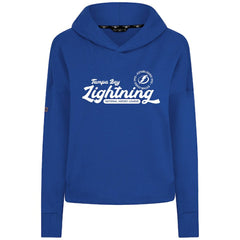 Tampa Bay Lightning Levelwear Women's Sweet Monument Tri-Blend Cropped Pullover Hoodie