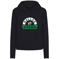 Dallas Stars Levelwear Women's Sweet Banner Arch Tri-Blend Cropped Pullover Hoodie