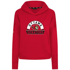 Ottawa Senators Levelwear Women's Sweet Banner Arch Tri-Blend Cropped Pullover Hoodie