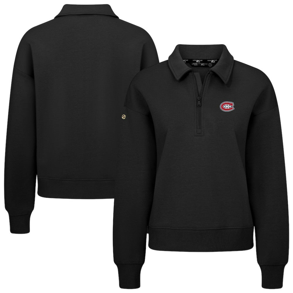 Montreal Canadiens Levelwear Women's Canmore Quarter-Zip Pullover