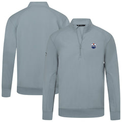 Edmonton Oilers Levelwear Upright Tri-Blend Quarter-Zip Pullover