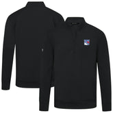 New York Rangers Levelwear Upright Tri-Blend Quarter-Zip Pullover