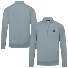 Toronto Maple Leafs Levelwear Upright Tri-Blend Quarter-Zip Pullover