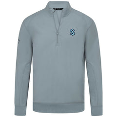 Seattle Kraken Levelwear Upright Tri-Blend Quarter-Zip Pullover