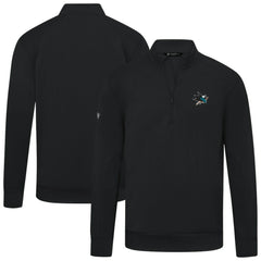 San Jose Sharks Levelwear Upright Tri-Blend Quarter-Zip Pullover