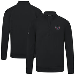 Washington Capitals Levelwear Upright Tri-Blend Quarter-Zip Pullover