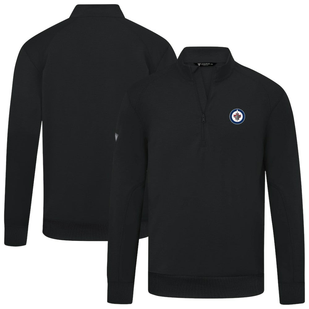 Winnipeg Jets Levelwear Upright Tri-Blend Quarter-Zip Pullover