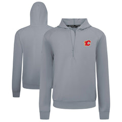 Calgary Flames Levelwear Technic Quarter-Zip Pullover Hoodie