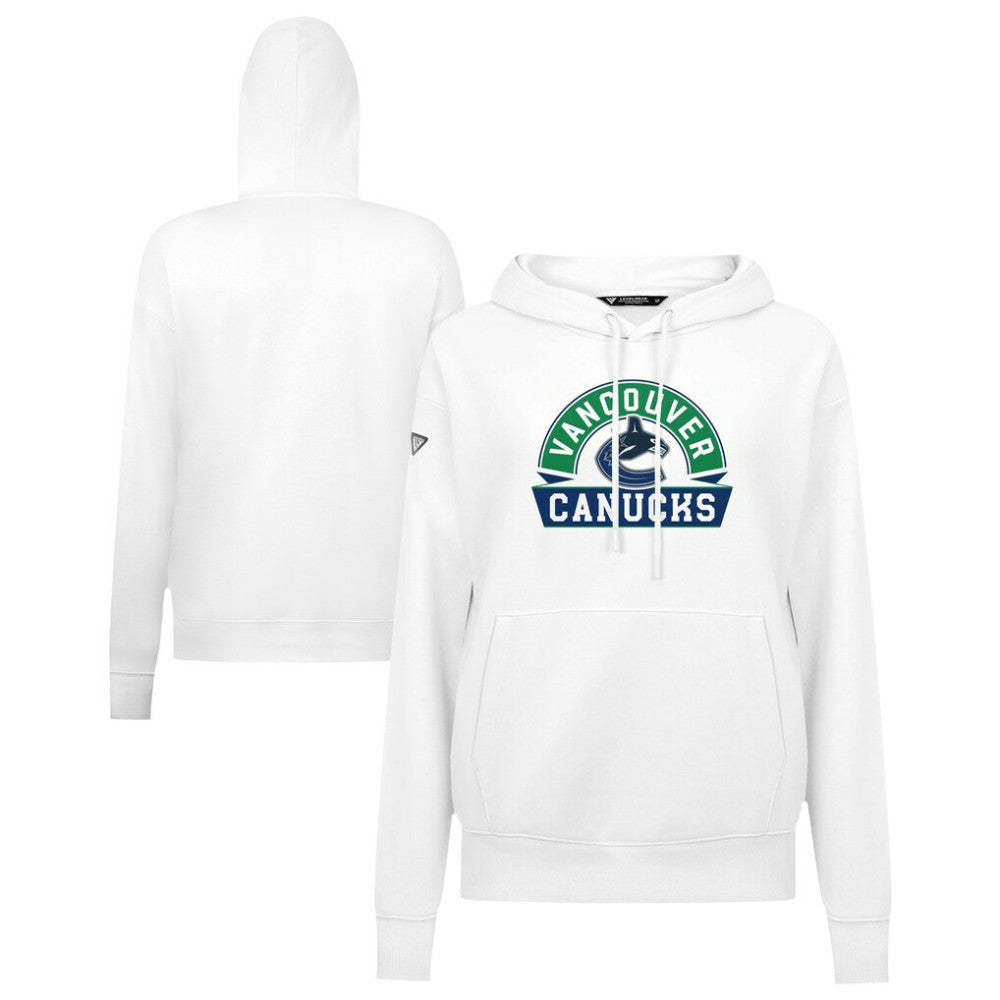 Vancouver Canucks Levelwear Women's Adorn Banner Arch Pullover Hoodie
