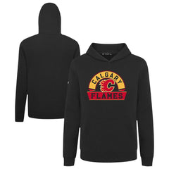 Calgary Flames Levelwear Youth Podium Banner Arch Pullover Hoodie