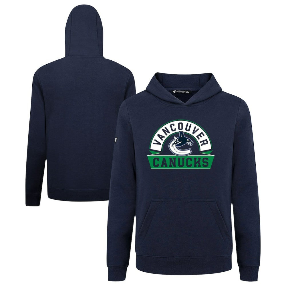 Vancouver Canucks Levelwear Youth Podium Banner Arch Pullover Hoodie