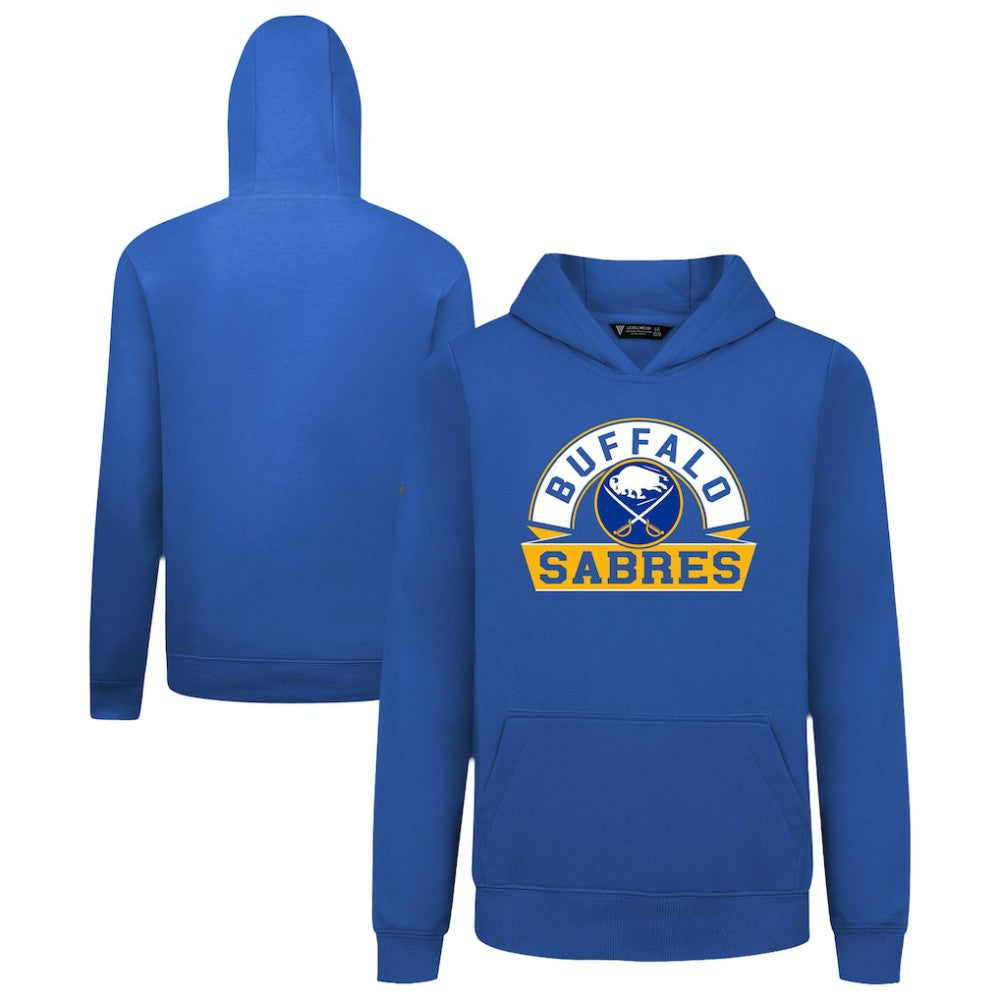 Buffalo Sabres Levelwear Youth Podium Banner Arch Pullover Hoodie