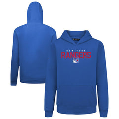 New York Rangers Levelwear Youth Podium Carve Pullover Hoodie