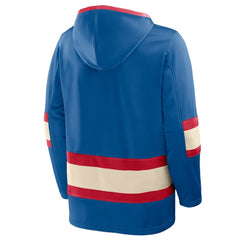 New York Rangers Fanatics 2026 NHL Winter Classic Lace Collar Hoodie
