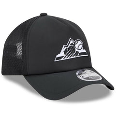 Colorado Rockies 2026 Batting Practice Alternate Apex 9FORTY Adjustable Hat - Black | New Era