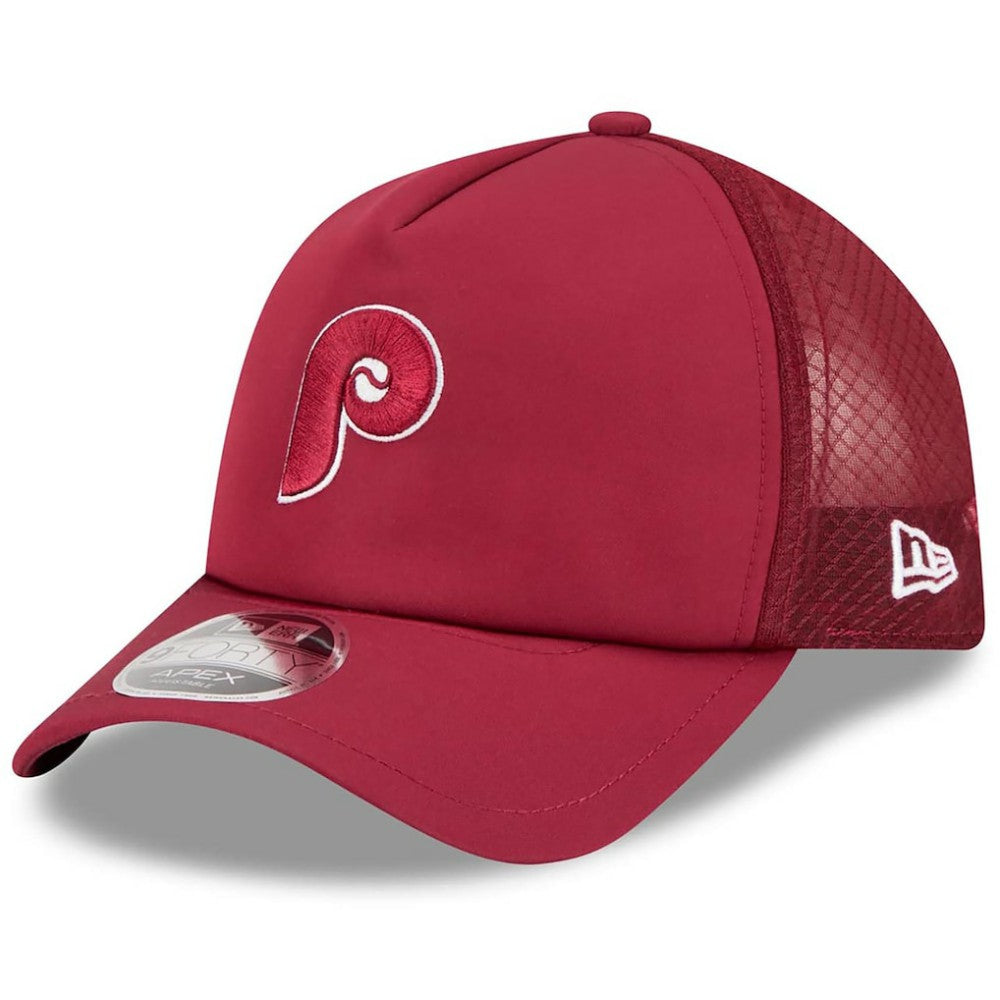 Philadelphia Phillies 2026 Batting Practice Alternate Apex 9FORTY Adjustable Hat - Maroon | New Era