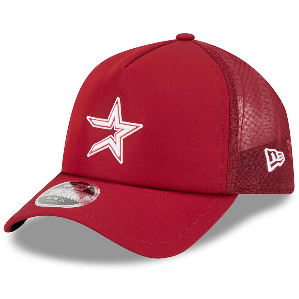 Houston Astros 2026 Batting Practice Alternate Apex 9FORTY Adjustable Hat - Red | New Era