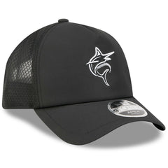 Miami Marlins 2026 Batting Practice Alternate Apex 9FORTY Adjustable Hat - Black | New Era