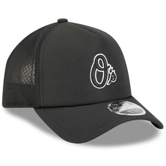 Baltimore Orioles 2026 Batting Practice Alternate Apex 9FORTY Adjustable Hat - Black | New Era