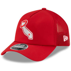 Los Angeles Angels 2026 Batting Practice Alternate Apex 9FORTY Adjustable Hat - Red | New Era