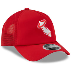 Los Angeles Angels 2026 Batting Practice Alternate Apex 9FORTY Adjustable Hat - Red | New Era