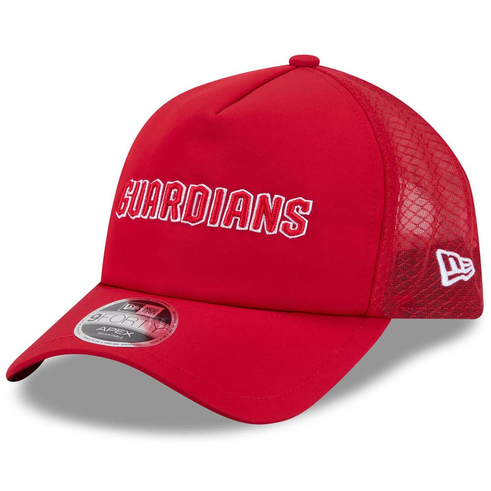 Cleveland Guardians 2026 Batting Practice Alternate Apex 9FORTY Adjustable Hat - Red | New Era