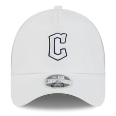 Cleveland Guardians 2026 Batting Practice Apex 9FORTY Adjustable Trucker Hat - White | New Era