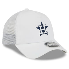 Houston Astros 2026 Batting Practice Apex 9FORTY Adjustable Trucker Hat - White | New Era