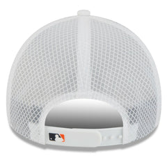Houston Astros 2026 Batting Practice Apex 9FORTY Adjustable Trucker Hat - White | New Era