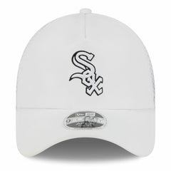 Chicago White Sox 2026 Batting Practice Apex 9FORTY Adjustable Trucker Hat - White | New Era