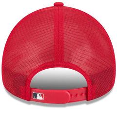 Atlanta Braves 2026 Batting Practice Apex 9FORTY Adjustable Trucker Hat - Red | New Era