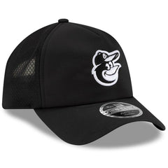 Baltimore Orioles 2026 Batting Practice Apex 9FORTY Adjustable Trucker Hat - Black | New Era