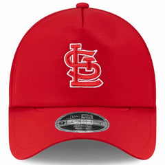 St. Louis Cardinals 2026 Batting Practice Apex 9FORTY Adjustable Trucker Hat - Red | New Era