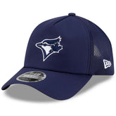 Toronto Blue Jays 2026 Batting Practice Apex 9FORTY Adjustable Trucker Hat - Navy | New Era