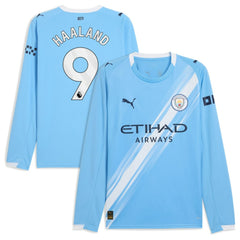 Erling Haaland Manchester City 2025/26 Home Replica Long Sleeve Player Jersey / Soccer Hot sale