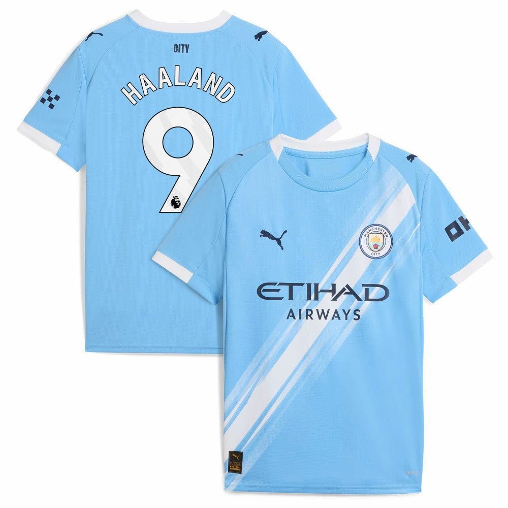 Erling Haaland Manchester City Youth 2025/26 Home Replica Player Jersey / Soccer Outlet