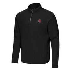 Arizona Diamondbacks Antigua Step Up Quarter-Zip Pullover - Black