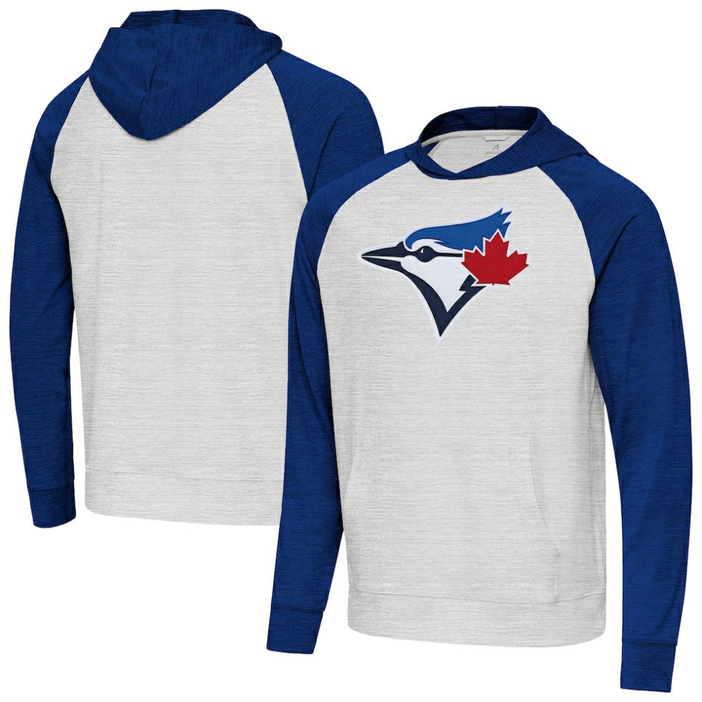 Toronto Blue Jays Antigua Urgent Pullover Hoodie - Royal/Gray