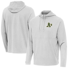 Athletics Antigua Connected Quarter-Zip Pullover Hoodie - Gray