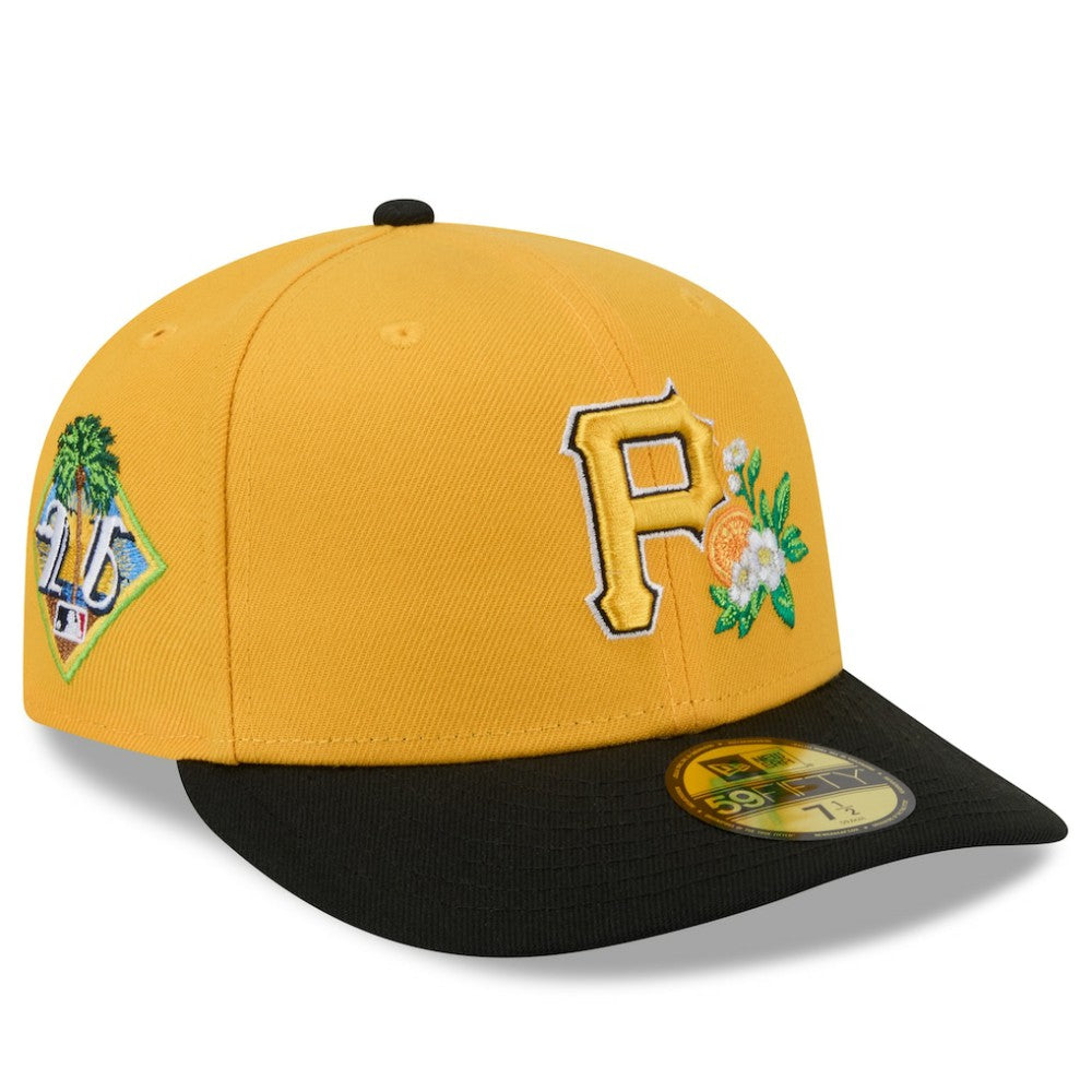 Pittsburgh Pirates 2026 Spring Training 59FIFTY Fitted Hat - Gold/Black | New Era