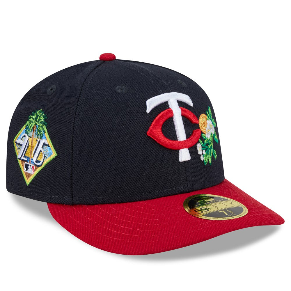 Minnesota Twins 2026 Spring Training Low Profile 59FIFTY Fitted Hat - Navy/Red | New Era